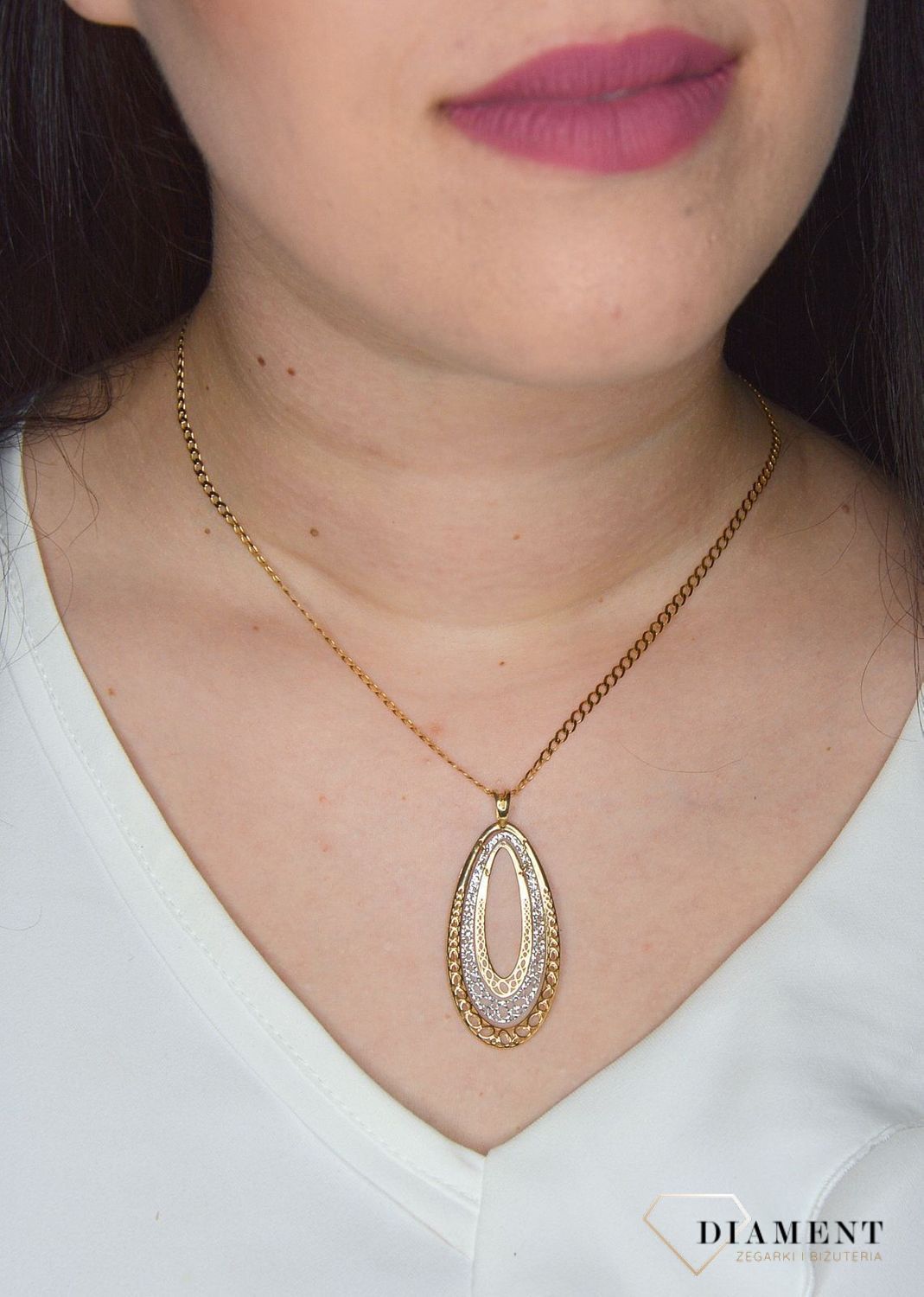 Złota zawieszka 585 ażur owalny ZA 1514.jpg